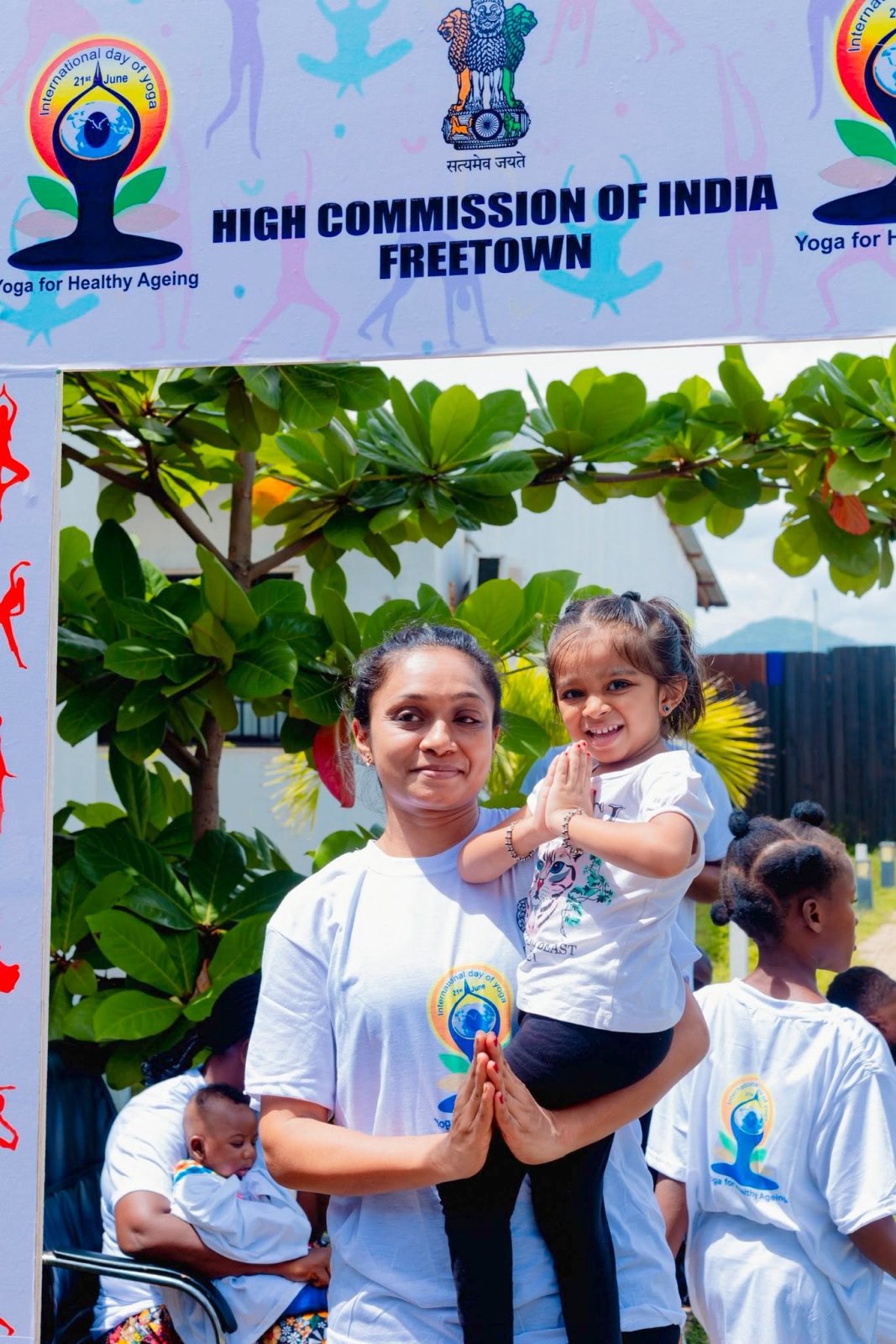 Over 150 yoga enthusiasts came together in Freetown to celebrate the 12th International Day of Yoga, embracing this year's theme,