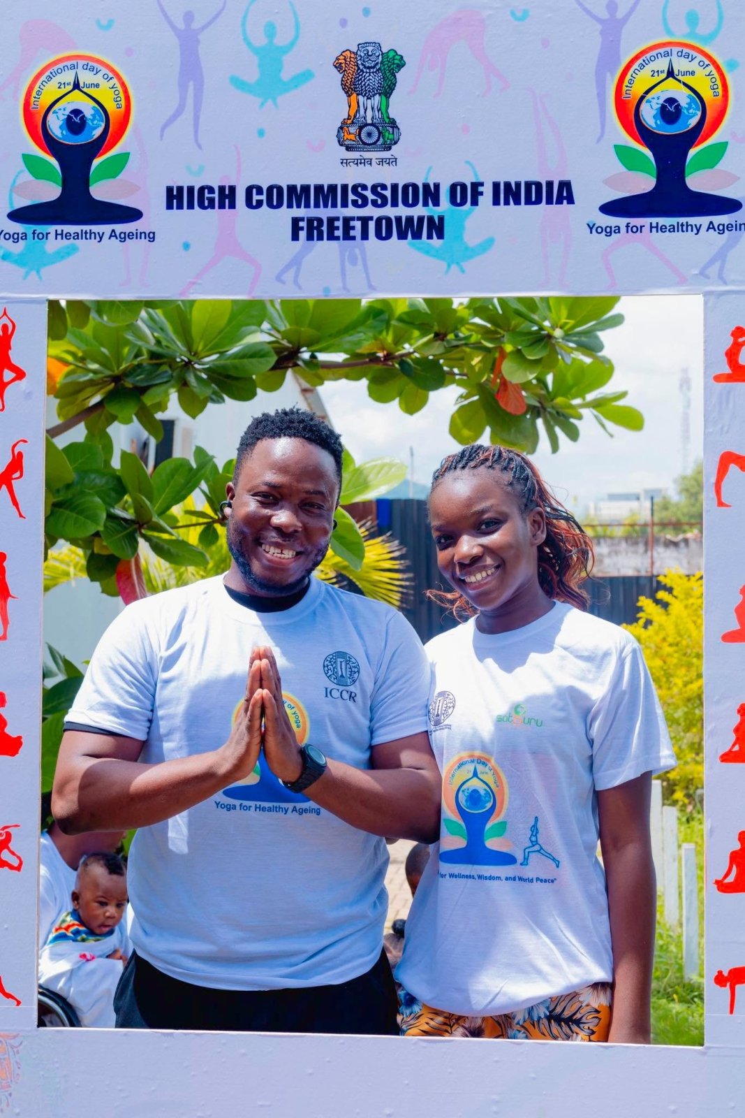 Over 150 yoga enthusiasts came together in Freetown to celebrate the 12th International Day of Yoga, embracing this year's theme,