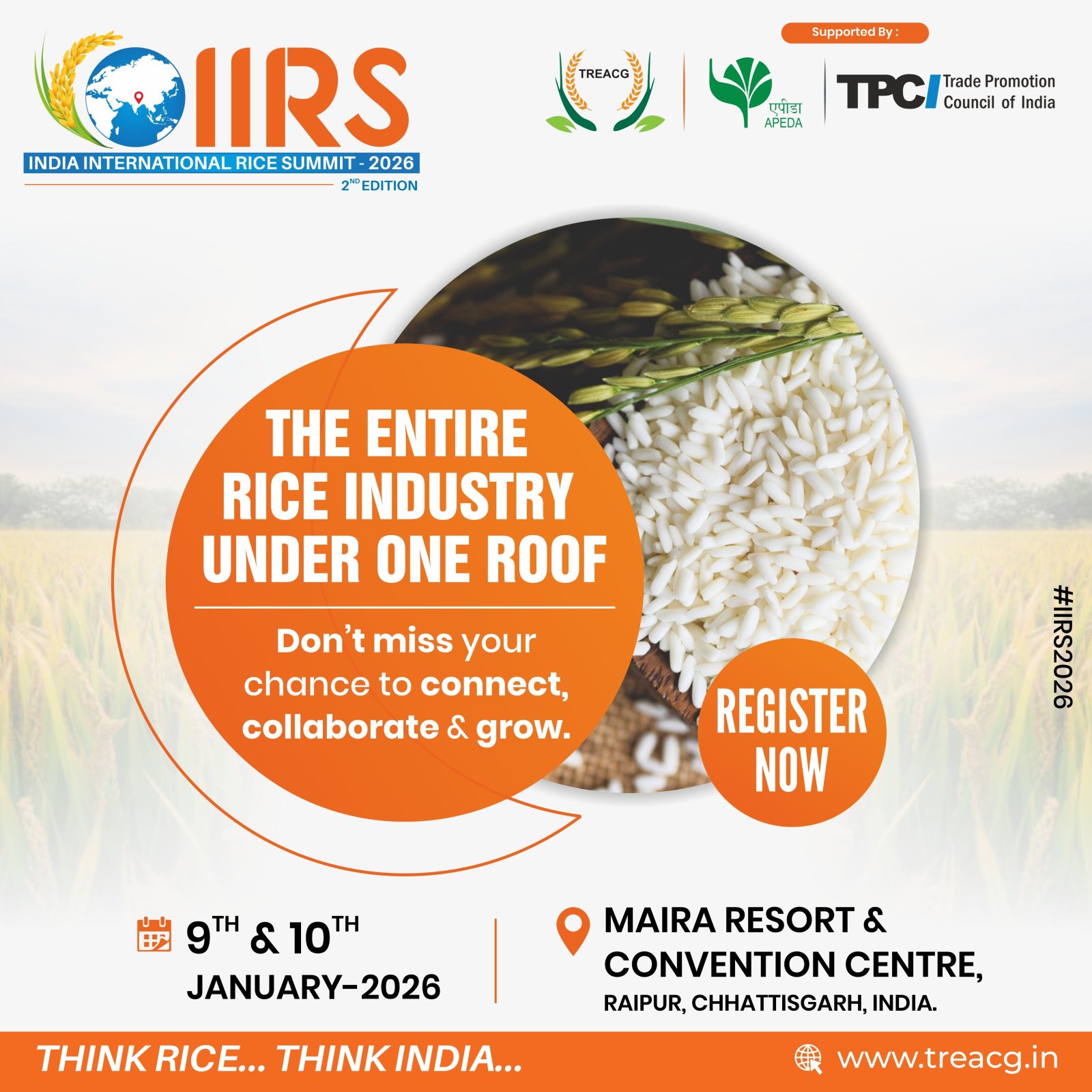 India International Rice Summit 2026 (02nd Edition)