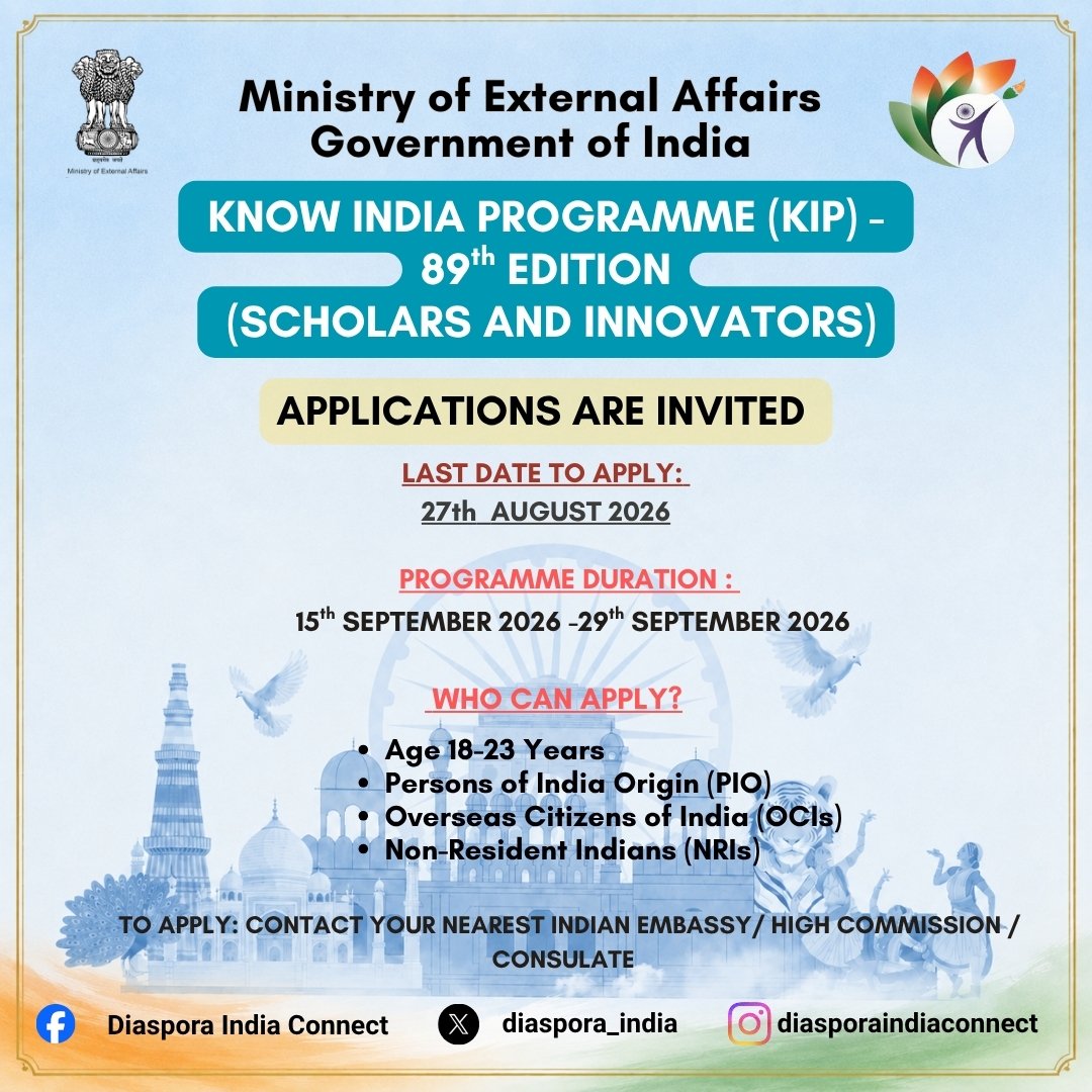 89th Edition of Know India Programme (KIP)