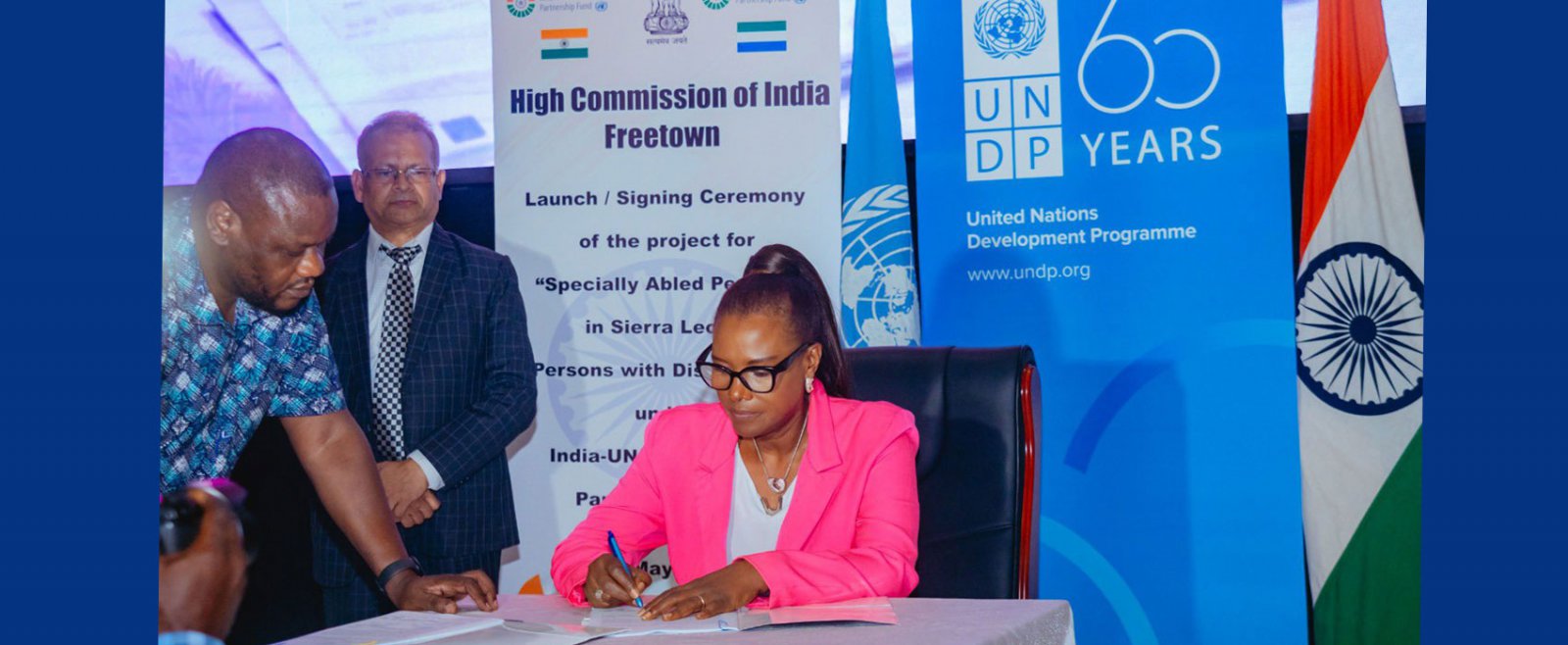 Launch of project for Specially abled persons in Sierra Leone on 09 May 2025