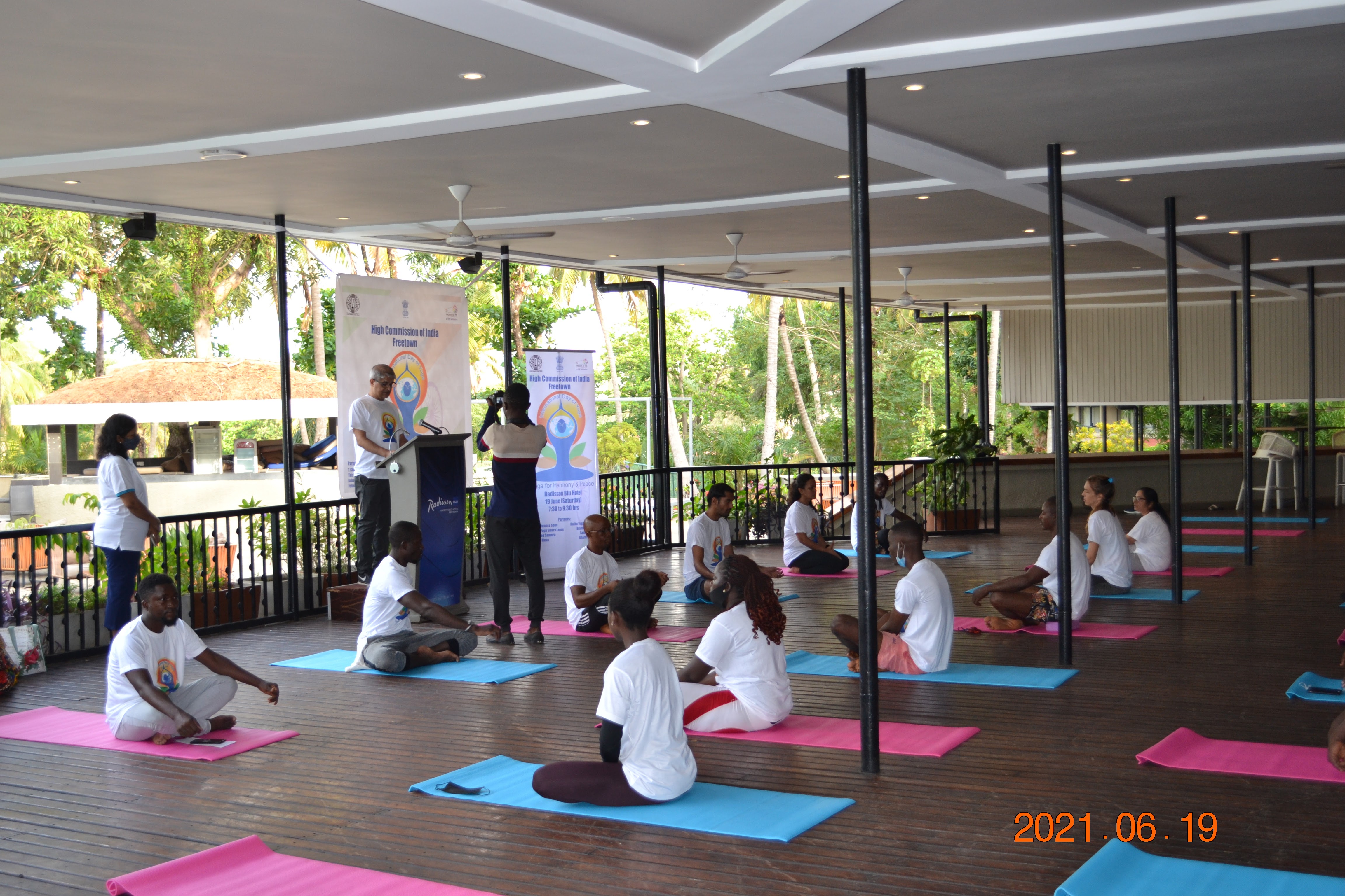 High Commission of India celebrates 'International Day of Yoga 2021' in Freetown, Sierra Leone