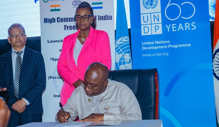 Launch of project for Specially abled persons in Sierra Leone on 09 May 2025