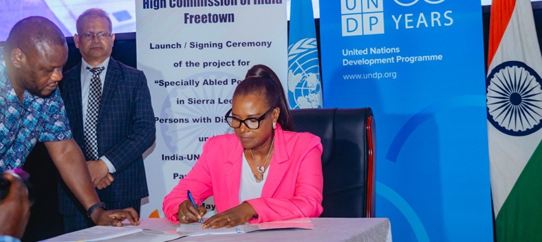 Launch of project for Specially abled persons in Sierra Leone on 09 May 2025